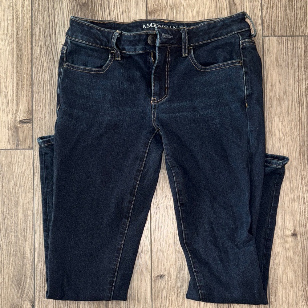 American Eagle Outfitters Women's Dark Blue Jeggings